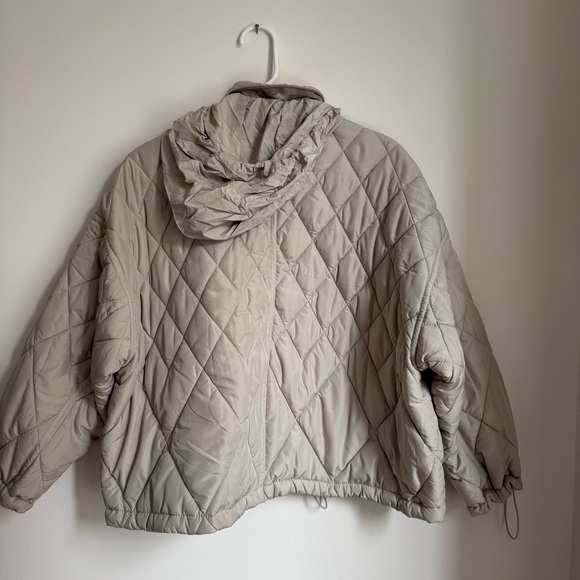 ZARA Beige Puffer Jacket - Picture 5 of 10